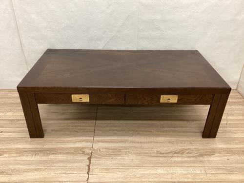 DOMANI (ドマニ) ローテーブル ブラウン 引出し付 モーガントン