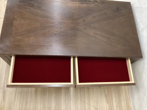 DOMANI (ドマニ) ローテーブル ブラウン 引出し付 モーガントン