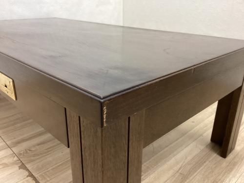 DOMANI (ドマニ) ローテーブル ブラウン 引出し付 モーガントン