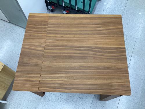 コスパクリエーション ダイニングテーブル 収納ラック付 伸縮ダイニング 北欧ヴィンテージテイスト