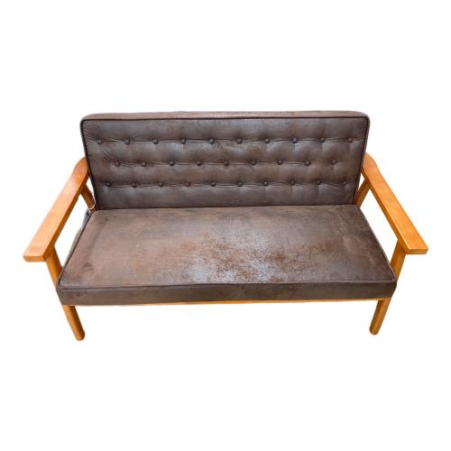 コスパクリエーション 木肘ヴィンテージソファ 2人掛け Bedford