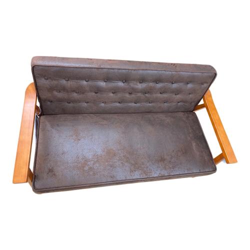 コスパクリエーション 木肘ヴィンテージソファ 2人掛け Bedford