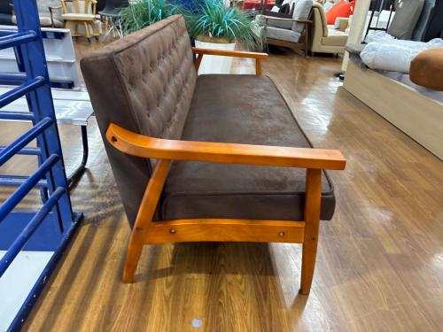 コスパクリエーション 木肘ヴィンテージソファ 3人掛け Bedford