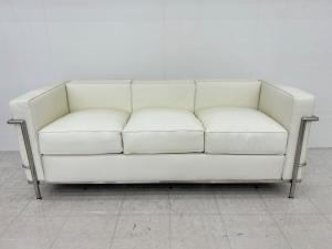 コスパクリエーション ル・コルビジェ ソファ LC2 リプロダクト品 3人掛け アニリン牛革