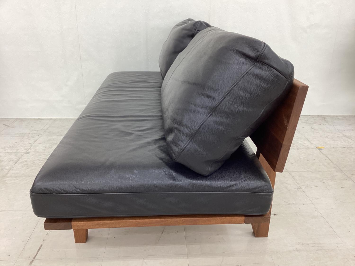 MasterWal (マスターウォール) 2人掛けソファー ブラック 2人