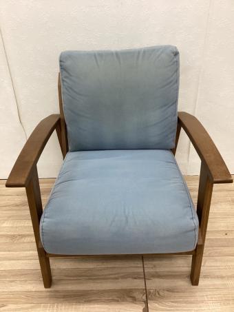 DOORS LIVING PRODUCTS (ドアーズリビングプロダクツ) 1人掛けソファー ブルー　オーク材 Bothy Canvas Sofa 1P 幅:約73㎝