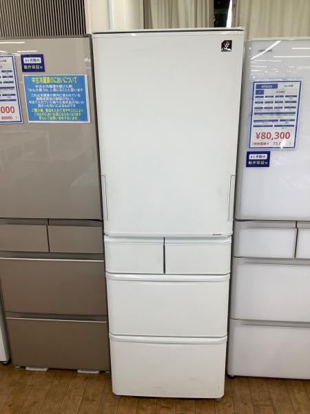 2023年製 SHARP 412L SJ-X418K-W SHARP (シャープ) 5ドア冷蔵庫 SJ-X418K-W 2023年製 自氷付き 412L