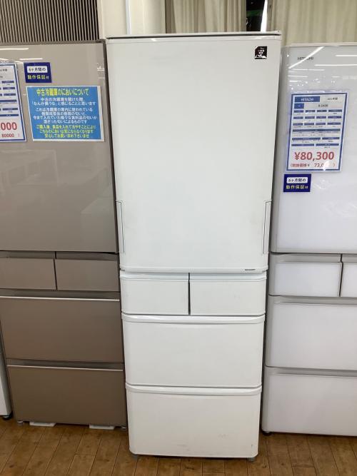 SHARP (シャープ) 5ドア冷蔵庫 SJ-X418K-W 2023年製 自氷付き 412L