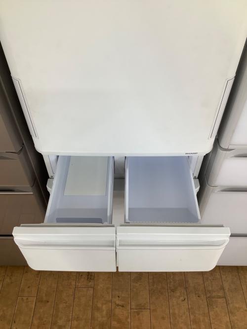 SHARP (シャープ) 5ドア冷蔵庫 SJ-X418K-W 2023年製 自氷付き 412L