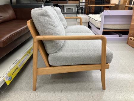 KEYUCA レムソファ　2.5人掛け KEYUCA (ケユカ) 2.5人掛けソファー 幅:約150㎝ ナチュラル×グレー