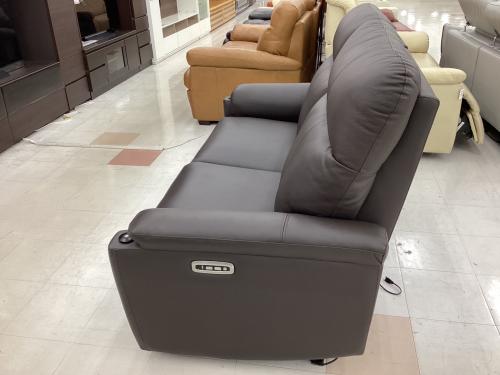 YAMADA (ヤマダオリジナル) 2人掛け電動リクライニングソファー ブラウン 2人掛け YES140006 半革