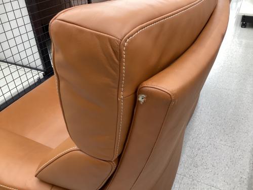 karimoku (カリモク) 2人掛けソファー キャメル 総革