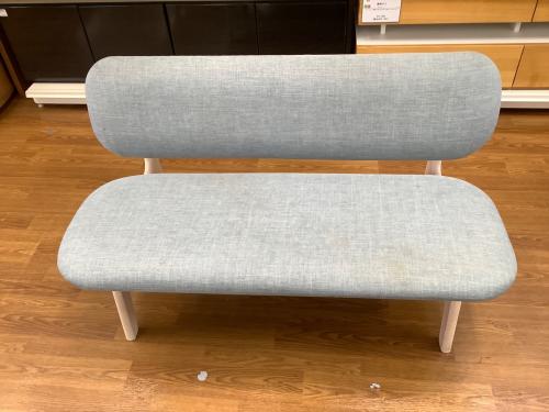 美品　ニトリ　リラックスワイド　チェア　ベンチ　グレー　ダイニング ニトリ ダイニングチェア ソファ ベンチ リラックスワイド グレー