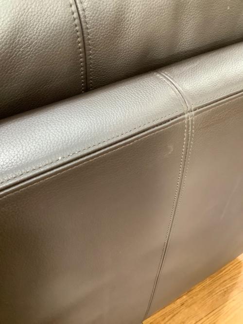 HUKLA (フクラ) 2人掛けソファー ダークブラウン 総革