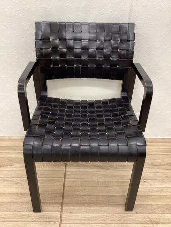 arflex (アルフレックス) ダイニングチェアー ブラック レザー NT