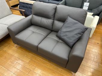 不二貿易 (フジボウエキ) 2人掛けソファー ブラウン 2人掛け 半革