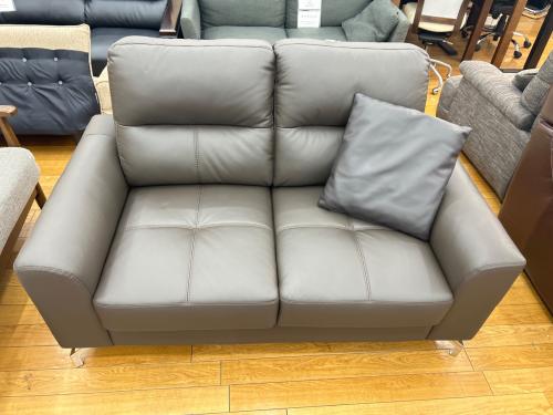 不二貿易 (フジボウエキ) 2人掛けソファー ブラウン 2人掛け 半革