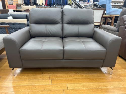 不二貿易 (フジボウエキ) 2人掛けソファー ブラウン 2人掛け 半革