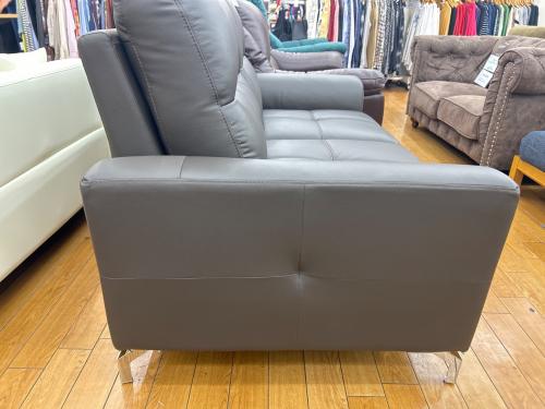 不二貿易 (フジボウエキ) 2人掛けソファー ブラウン 2人掛け 半革