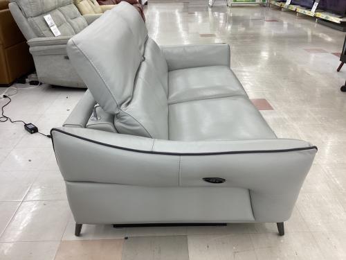 大塚家具(IDC) (オオツカカグ) 3人掛けソファー グレー 電動リクライニング 総革 L/S Motion 62