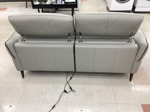 大塚家具(IDC) (オオツカカグ) 3人掛けソファー グレー 電動リクライニング 総革 L/S Motion 62