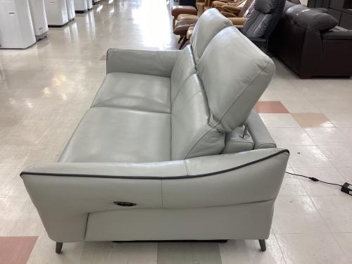 大塚家具(IDC) (オオツカカグ) 3人掛けソファー グレー 電動リクライニング 総革 L/S Motion 62