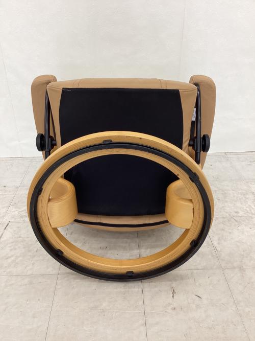 Ekornes (エコーネス) リクライニングチェアー キャメル Sサイズ クラシック  オットマン付 レザー Stressless Wing