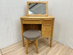 UNICO (ウニコ) 1面ドレッサー ナチュラル×グレー