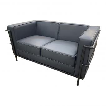 アーバン通商 (アーバンツウショウ) コルビジェ風ソファ ブラック 2人掛け