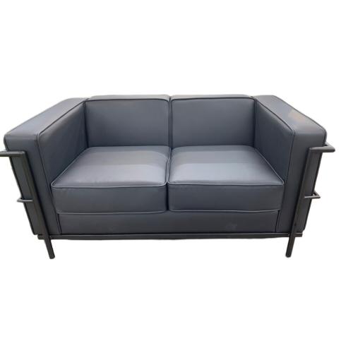 アーバン通商 (アーバンツウショウ) コルビジェ風ソファ ブラック 2人掛け