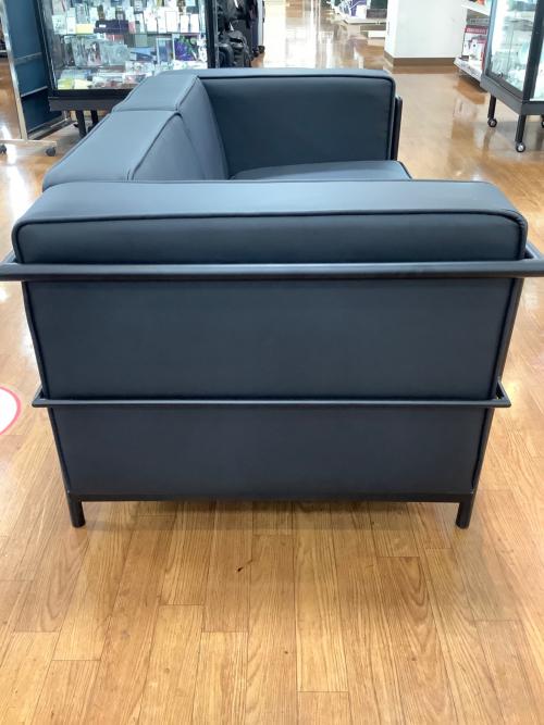 アーバン通商 (アーバンツウショウ) コルビジェ風ソファ ブラック 2人掛け 未使用品