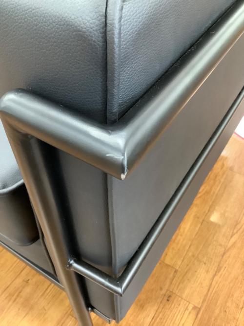 アーバン通商 (アーバンツウショウ) コルビジェ風ソファ ブラック 2人掛け 未使用品