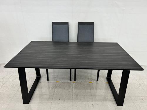 karimoku (カリモク) ダイニング3点セット ブラック×グレー