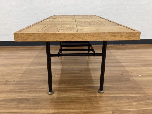 MOMO natural (モモナチュラル) センターテーブル LOW TABLE PARQUET TOP オプションシェルフ付