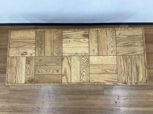 MOMO natural (モモナチュラル) センターテーブル LOW TABLE PARQUET TOP オプションシェルフ付