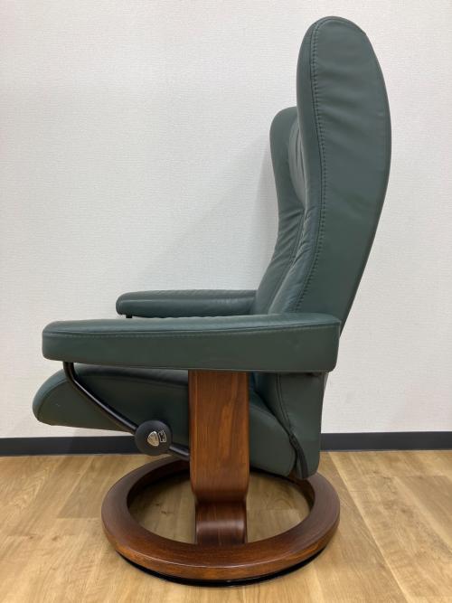 Ekornes (エコーネス) リクライニングチェアー グリーン SizeS Wing