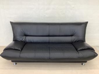 シノハラ ソファーベッド ブラック 3人掛け 合皮