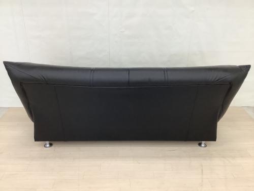 シノハラ ソファーベッド ブラック 3人掛け 合皮