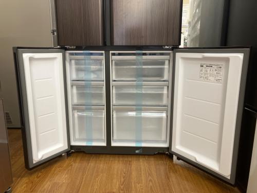 お買い得/AQUA/自動製氷/4ドア/オシャレ/大型冷蔵庫/ シャンパンピンク お買い得/AQUA/自動製氷/4ドア/オシャレ/大型冷蔵庫/ シャンパン