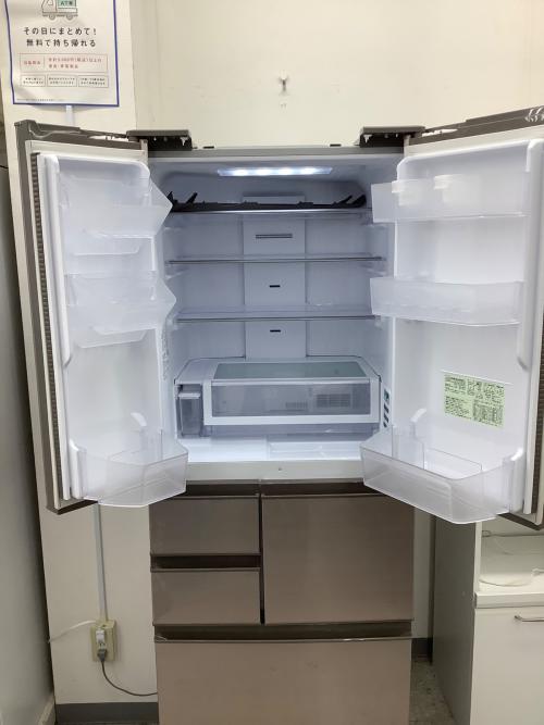 SHARP (シャープ) 6ドア冷蔵庫 自氷付 フレンチドア SJ-X504H-T 2021年製 502L クリーニング済