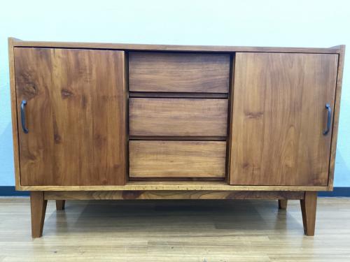 サイドボード ブラウン アジアンビンテージデザイン チーク無垢材