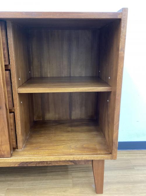 サイドボード ブラウン アジアンビンテージデザイン チーク無垢材