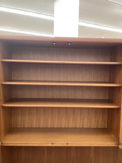 日田工芸 (ヒタコウゲイ) レンジボード ブラウン ジャパンビンテージ品 3枚扉 チーク材 maxim