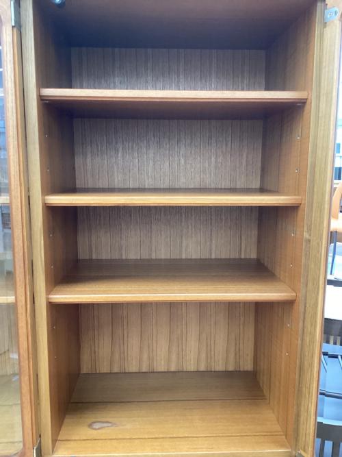 日田工芸 (ヒタコウゲイ) レンジボード ブラウン ジャパンビンテージ品 3枚扉 チーク材 maxim