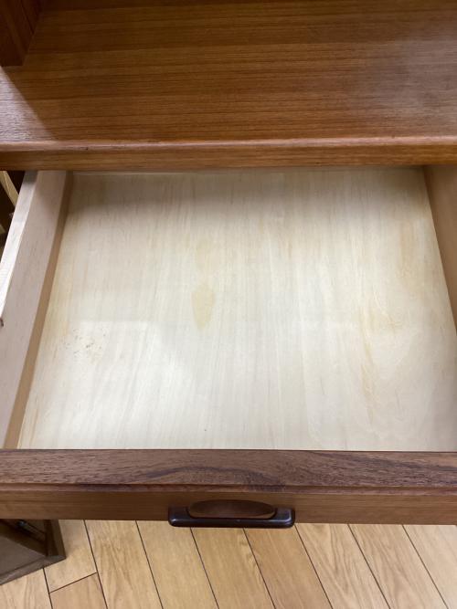 日田工芸 (ヒタコウゲイ) レンジボード ブラウン ジャパンビンテージ品 3枚扉 チーク材 maxim