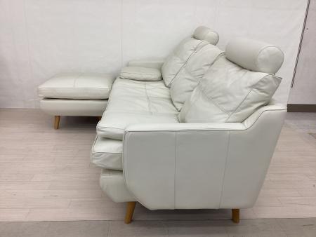 KEYUCA (ケユカ) カウチソファー ホワイト 河淳株式会社/KAWAJUN 3人