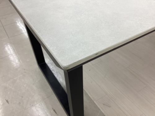 綾野製作所(AYANO) (アヤノセイサクショ) ダイニングテーブル ホワイト×ブラック セラミック天板 リニア 幅:約200㎝