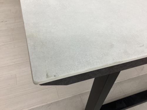 綾野製作所(AYANO) (アヤノセイサクショ) ダイニングテーブル ホワイト×ブラック セラミック天板 リニア 幅:約200㎝