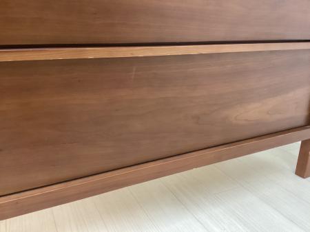 KEYUCA (ケユカ) チェスト ブラウン 4段 木製 ラダーチェスト 幅:約120