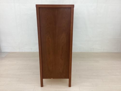 KEYUCA (ケユカ) チェスト ブラウン 4段 木製 ラダーチェスト 幅:約120㎝